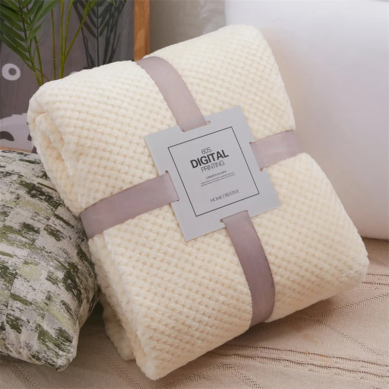couverture bébé blanc