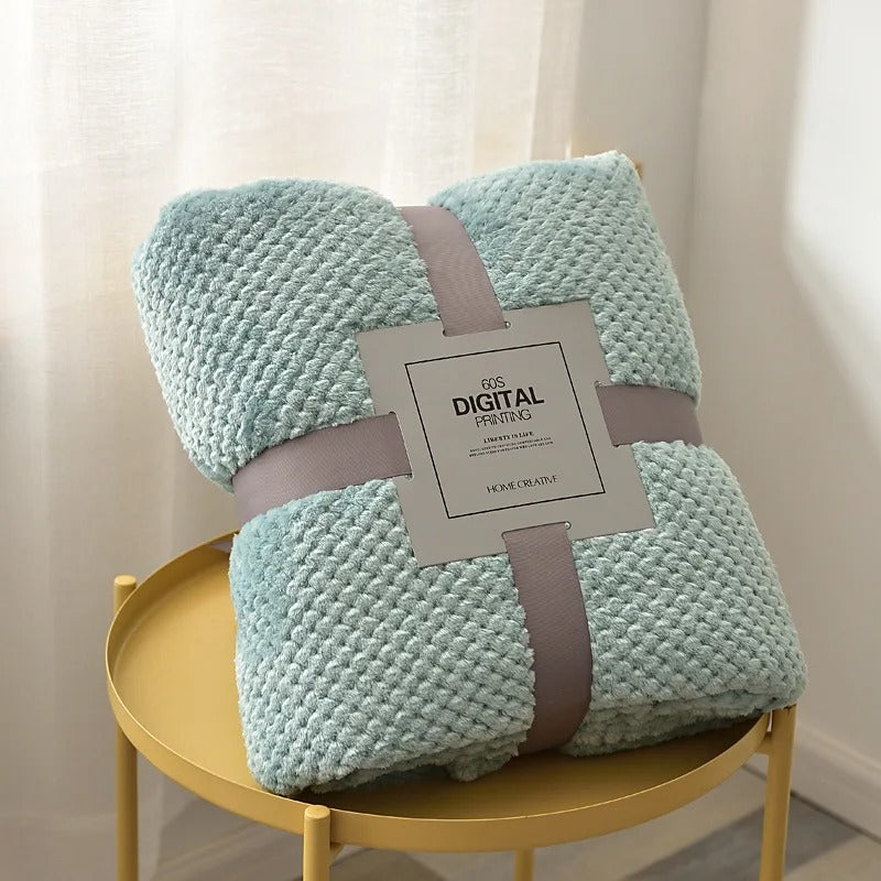 couverture bébé bleu clair