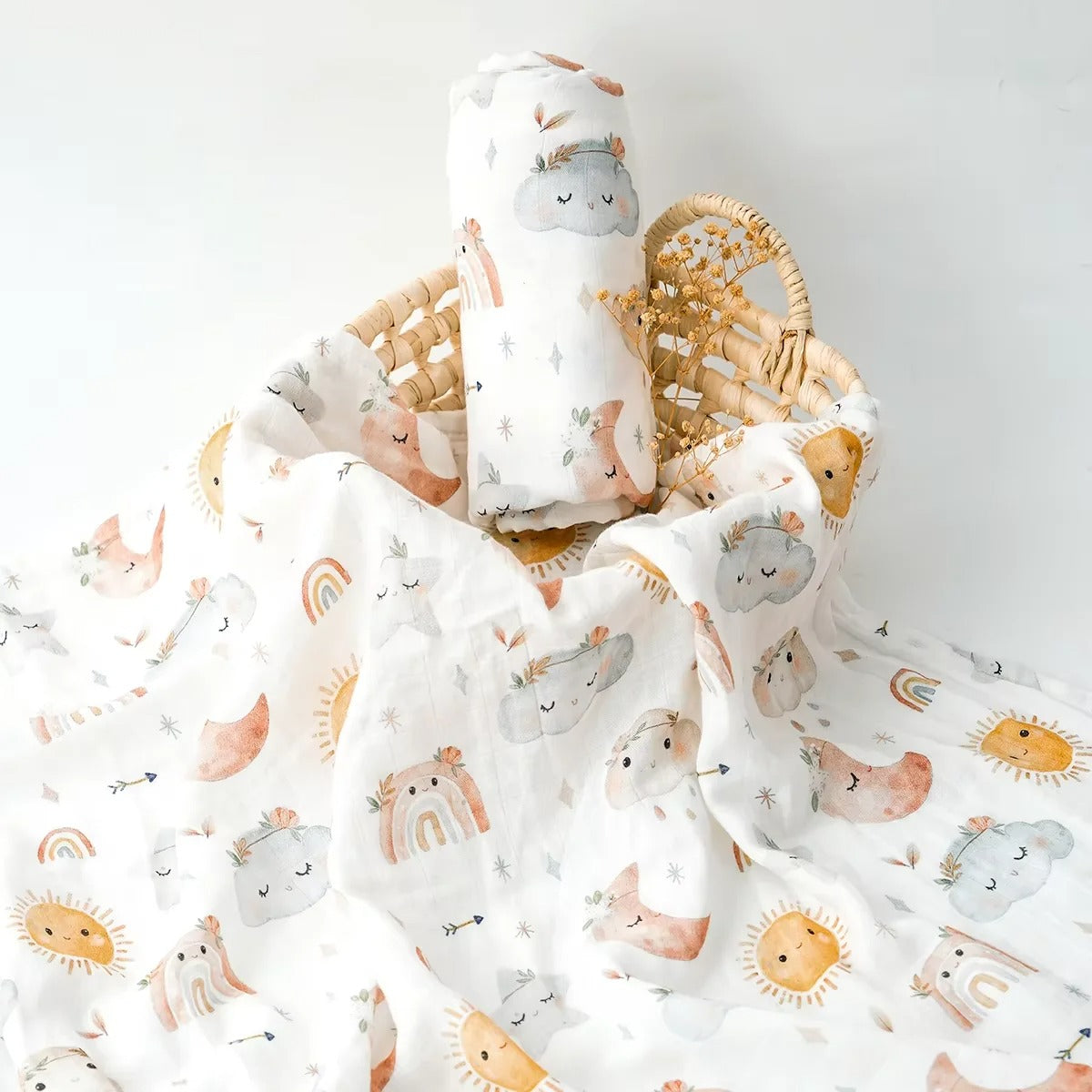 couverture bébé ciel