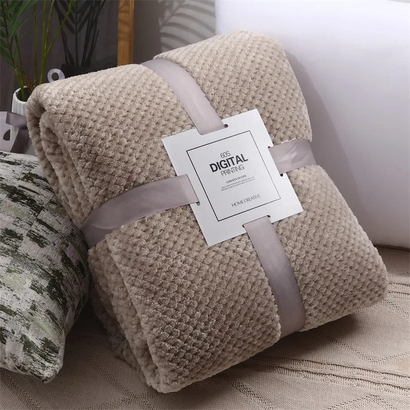 couverture bébé gris foncé