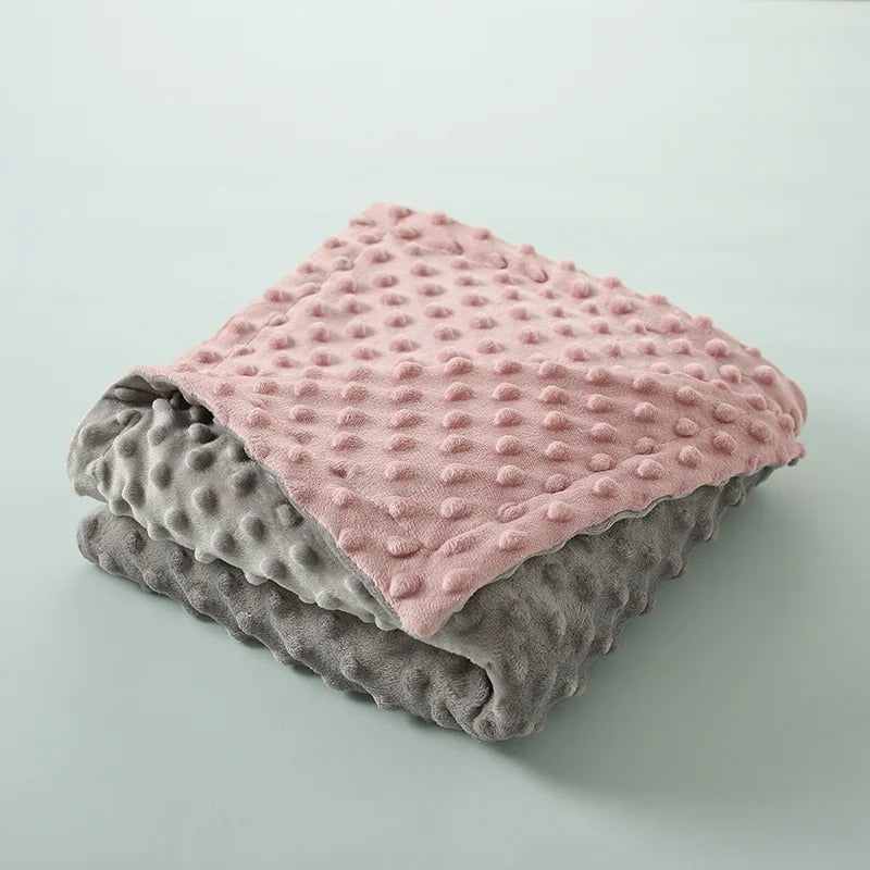 couverture bébé gris