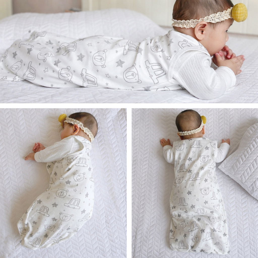 Gigoteuse Bébé Été TOG 1.0 en Coton Léger Respirant 3–18 Mois positions