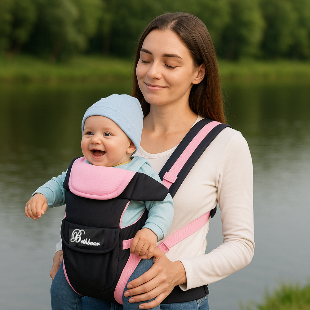 porte bébé physiologique avec maman