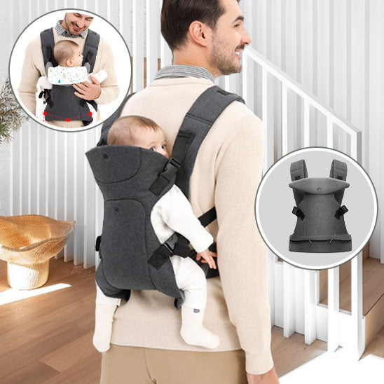 porte bébé physiologique avec papa