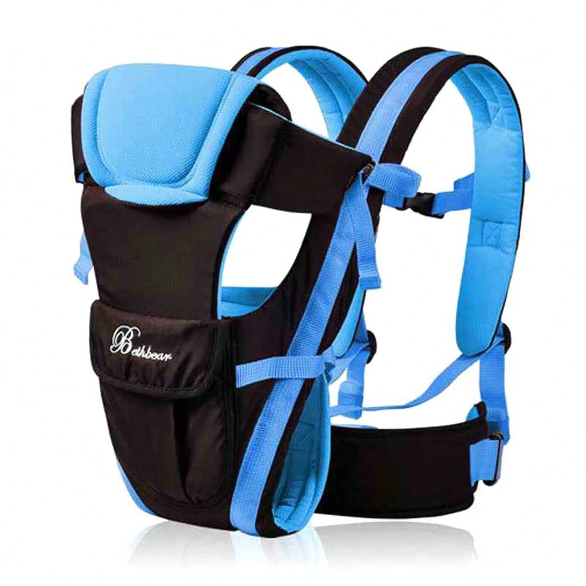 porte bébé physiologique bleu