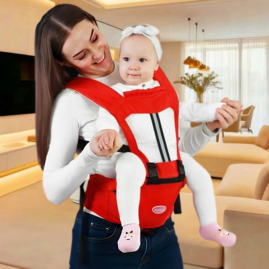 porte bébé physiologique rouge