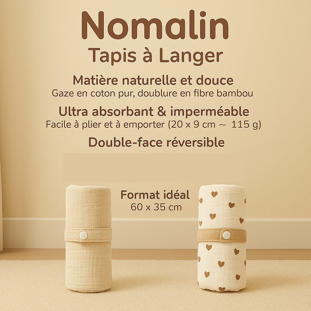 tapis à langer nomade points forts