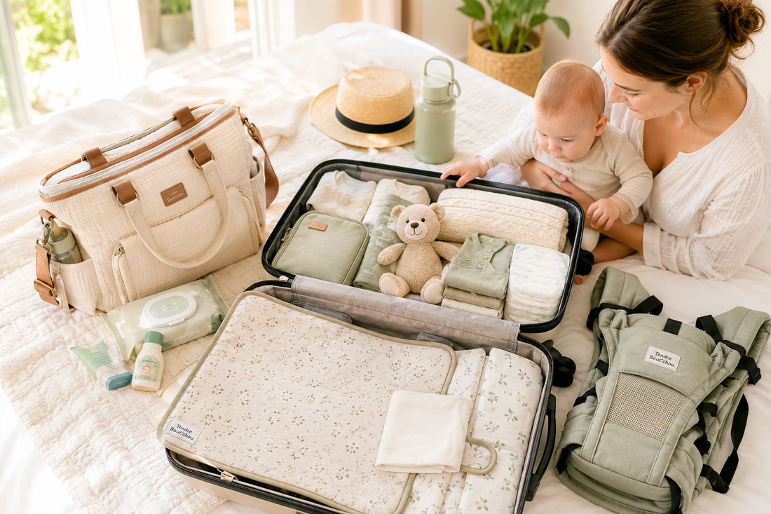 Comment voyager avec bébé sans s'encombrer ? Guide complet - Tendre Boutchou
