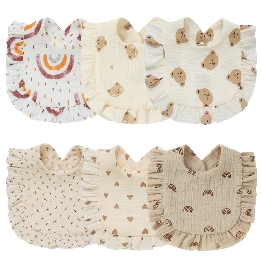 BabyBibs™ | Bavoirs Floraux Elégants Pour Nouveau-Nés