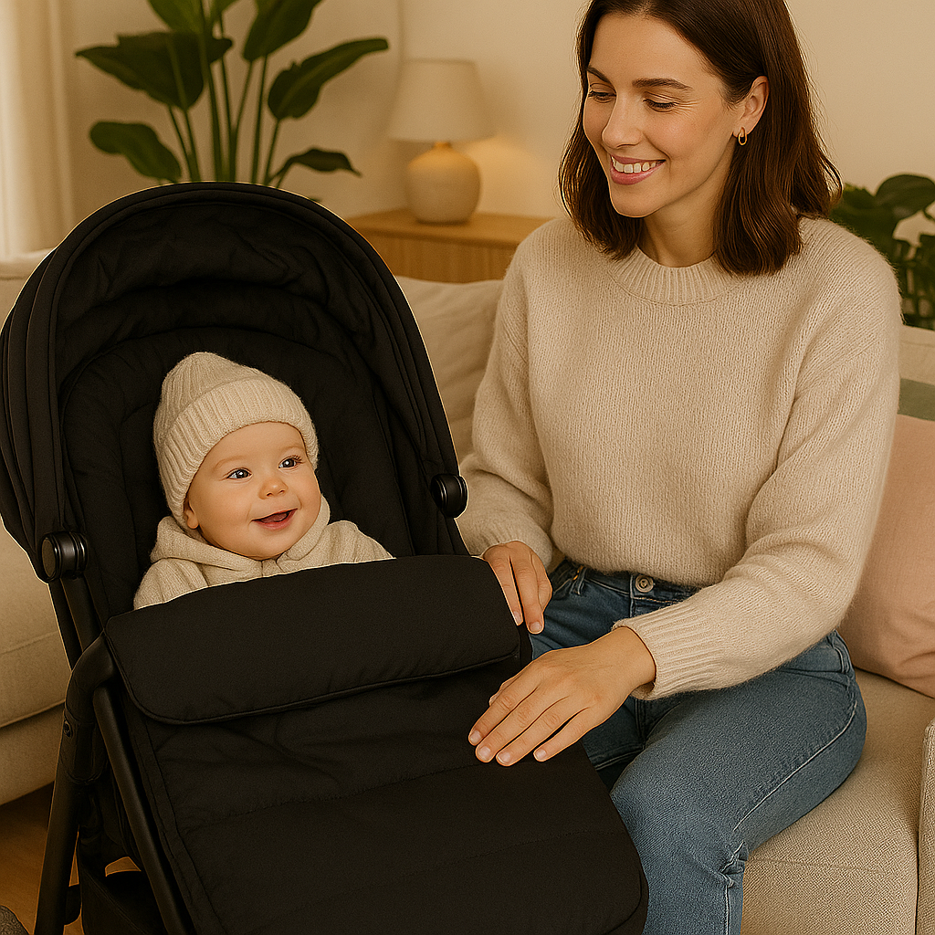Chanceliere pour poussette noir
