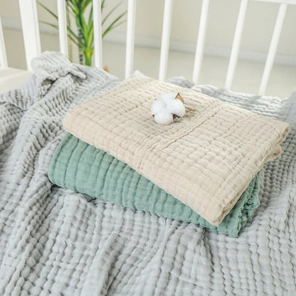 couverture bébé naissance mousseline 105×105 cm ultra douce doudela™ présentation