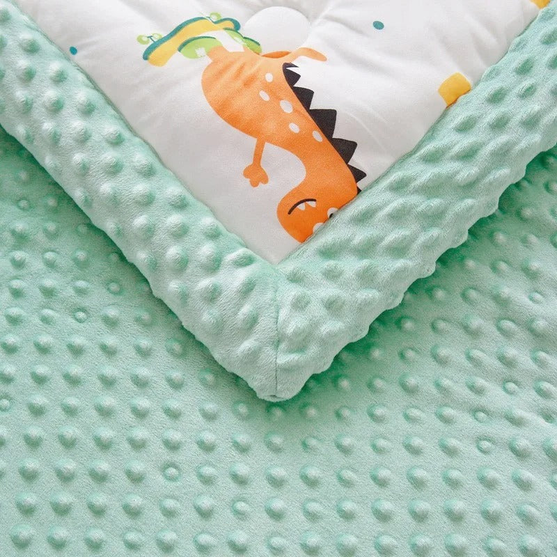 Couverture enfant minky ultra douce et chaude doucelina texture