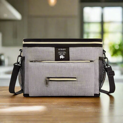sac à langer gris
