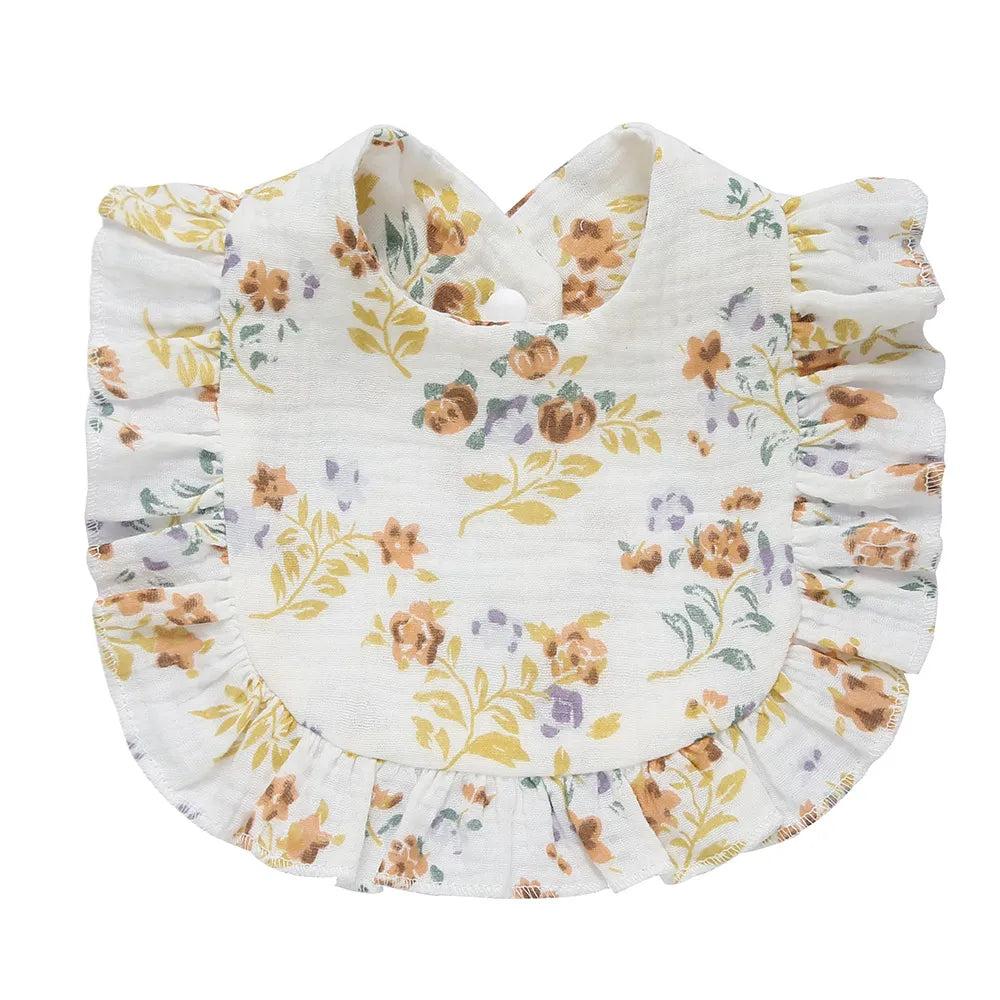 BabyBibs™ | Bavoirs Floraux Elégants Pour Nouveau-Nés