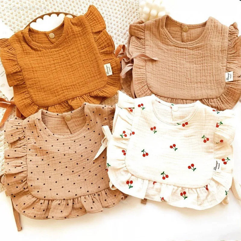 BabyBibs™ | Bavoirs Floraux Elégants Pour Nouveau-Nés