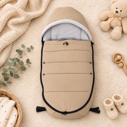 Chancelière Poussette Imperméable Hiver  Nidélia™ khaki