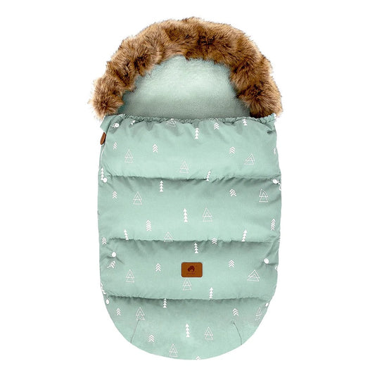 chanceliere poussette vert motifs