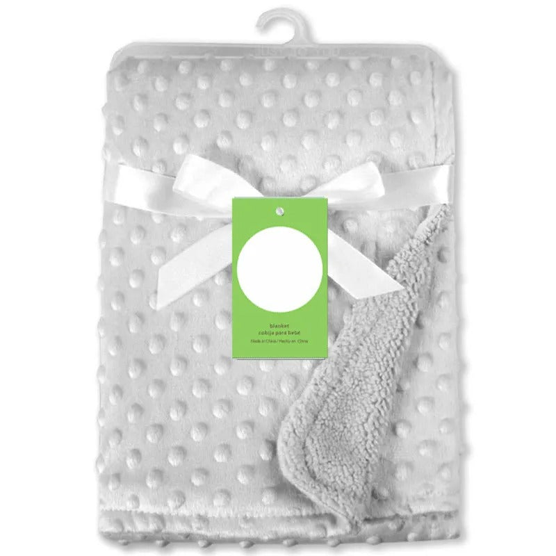 couverture bébé gris