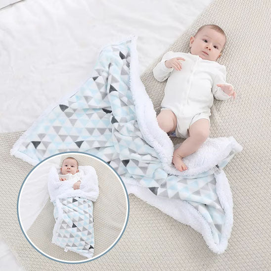 couverture bébé hiver 76x102 cm double couche polaire  Coconou zoom