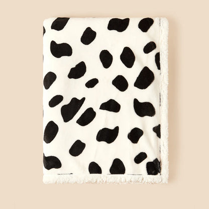 couverture bébé hiver polaire sherpa 75x100 cm Tendala vache