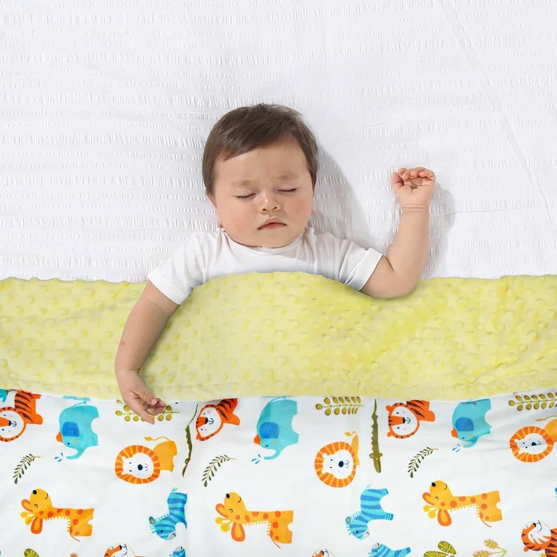 Couverture bébé minky nouveau lion gris 100x75cm – Tendre Boutchou