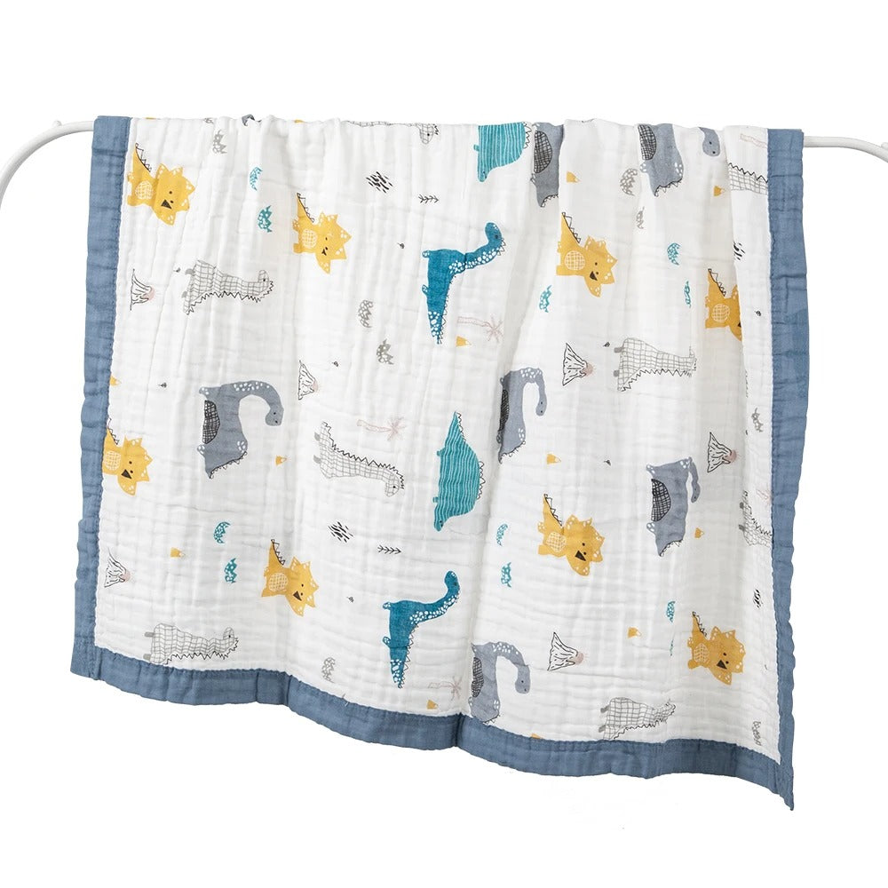 couverture bébé naissance mousseline coton 110x110 mousselina étendue