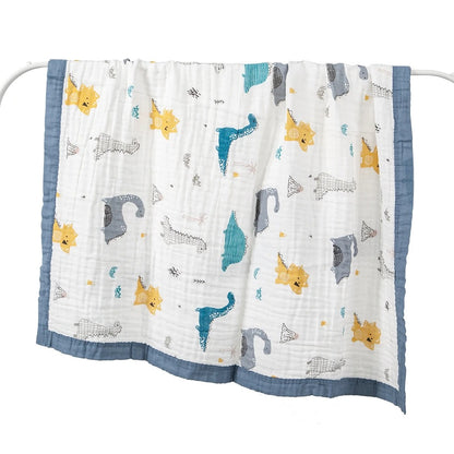 couverture bébé naissance mousseline coton 110x110 mousselina étendue