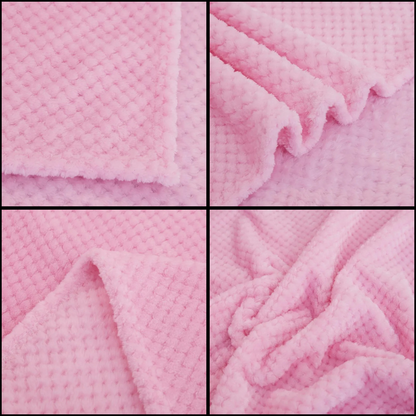 couverture bébé polaire gaufrée ultra douce doudéna texture