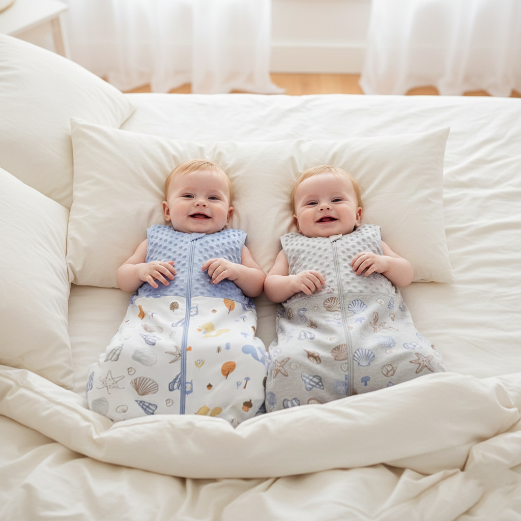 Gigoteuse Bébé 3–24 Mois TOG 1.5 en Coton Doux & Respirant Mi-Saison jumeaux