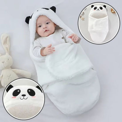 Nid d’Ange Bébé Hiver Douillet à Motifs Animaux penda blanc