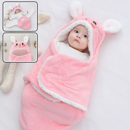 Nid d’Ange Bébé Hiver Douillet à Motifs Animaux rose