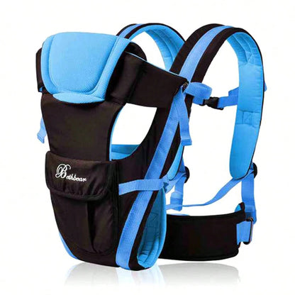 porte bébé physiologique bleu