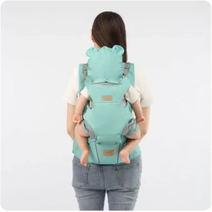porte bébé physiologique de dos