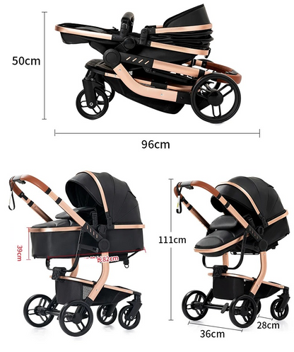 poussette bébé dimensions