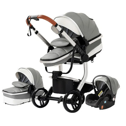 poussette bébé gris