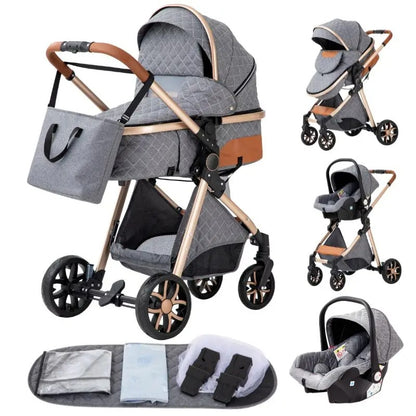 poussette bébé gris