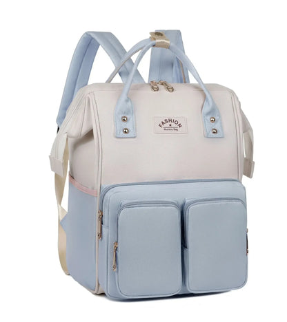 sac à dos à langer bleu