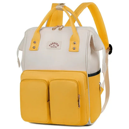 sac à dos à langer jaune