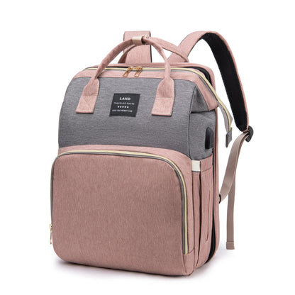 sac à dos à langer rose