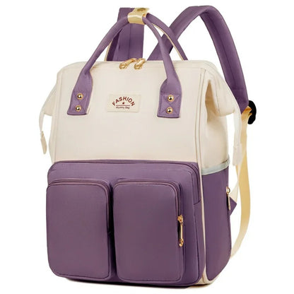 sac à dos à langer violet