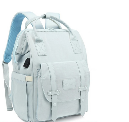 sac à langer à dos bleu