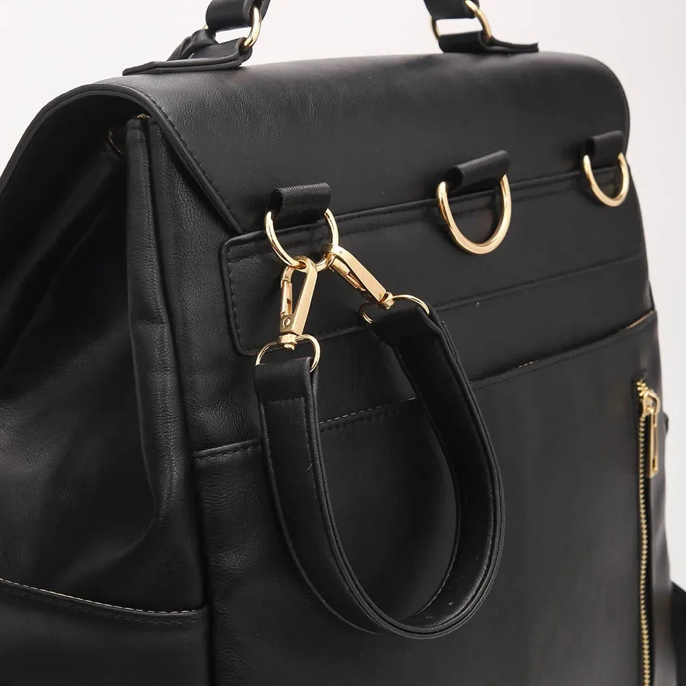 Sac à Langer à Dos Chic Grande Capacité avec Poches Isothermes arrière