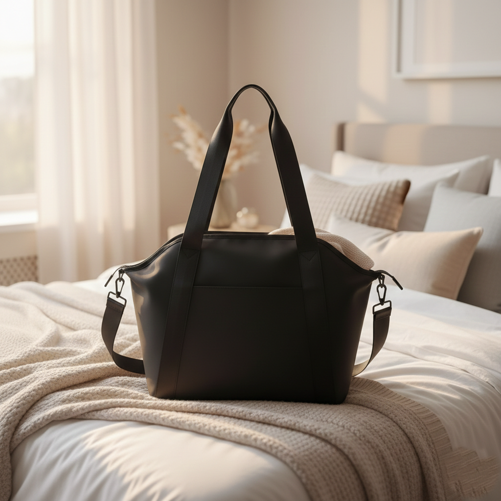 Sac à Langer Bébé Élégant Grande Ouverture et Poches Isothermes présentation