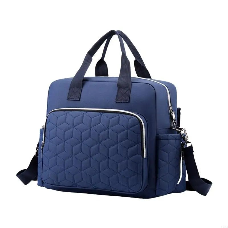 Sac à Langer Bébé Grande Capacité avec Poches Isothermes bleu