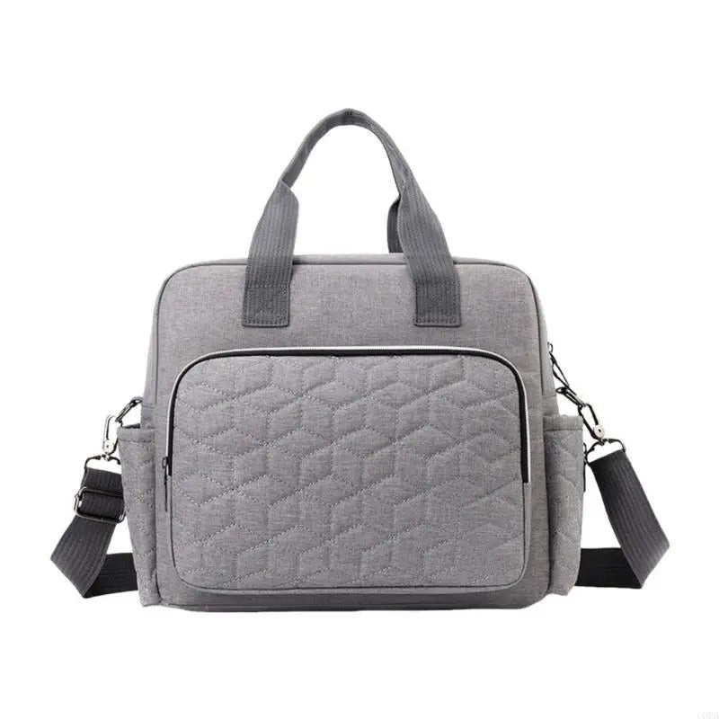 Sac à Langer Bébé Grande Capacité avec Poches Isothermes gris