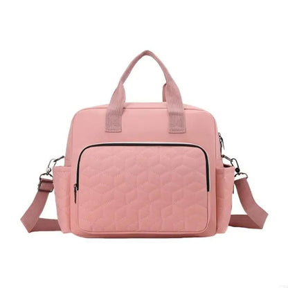 Sac à Langer Bébé Grande Capacité avec Poches Isothermes rose