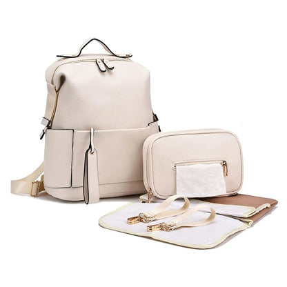 sac à langer sac à dos beige