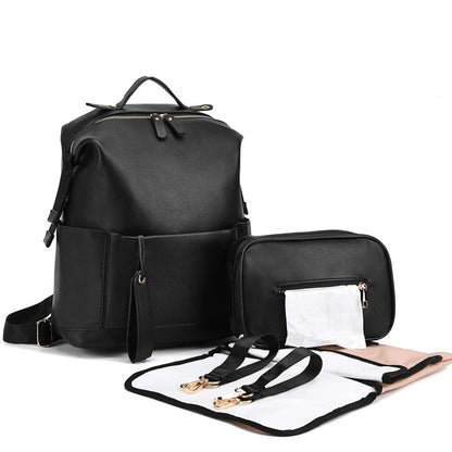 sac à langer sac à dos noir