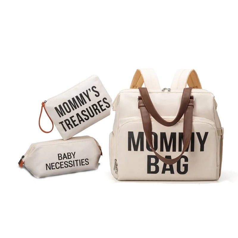 Sac à Langer à Dos Isotherme Bébé Multifonction mommy bag beige