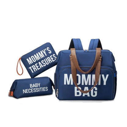 Sac à Langer à Dos Isotherme Bébé Multifonction mommy bag bleu